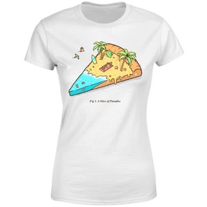 Threadless x IWOOT A Slice Of Paradise Women's T-Shirt - White
