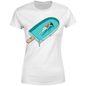 Threadless x IWOOT Afloat Women's T-Shirt - White