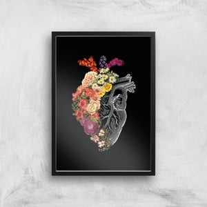 Threadless x IWOOT Flower Hearts Spring Giclee Art Print