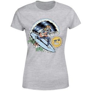 Threadless x IWOOT Surf Rock Women's T-Shirt - Grey