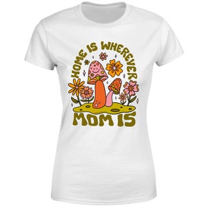 Threadless x IWOOT Home Is Wherever Mom Is Women's T-Shirt - White