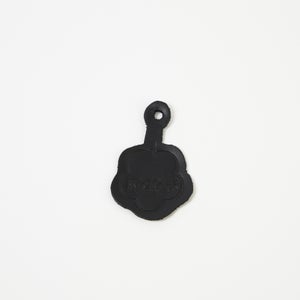 Unisex Leather Fleurette Black