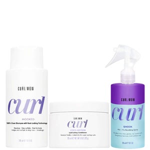 Color Wow Trio: Hooked Shampoo 295ml, Coco-Motion Lubricating Conditioner 295ml & Shook Mix + Fix Bundling Spray 295ml
