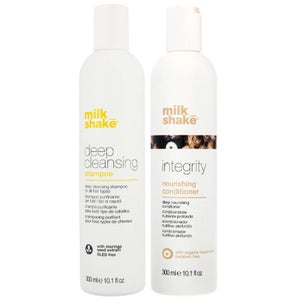 milk_shake Duo: Deep Cleansing Shampoo 300ml & Integrity Nourishing Conditioner 300ml