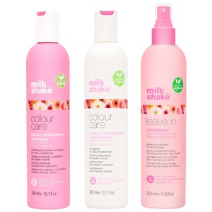 milk_shake Trio: Flower Power Colour Maintainer Shampoo 300ml, Conditioner 300ml & Leave-In Conditioner 350ml