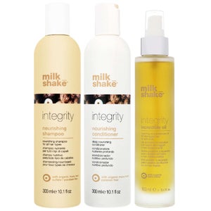 milk_shake Trio: Integrity Nourishing Shampoo 300ml, Integrity Conditioner 300ml & Integrity Incredible Oil 100ml
