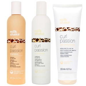 milk_shake Trio: Curl Passion Shampoo 300ml, Curl Passion Conditioner 300ml & Curl Passion Perfectionist 200ml