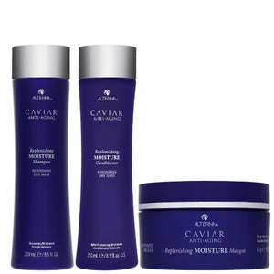 Alterna Trio: Caviar Replenishing Moisture Shampoo 250ml, Conditioner 250ml & Masque 161g