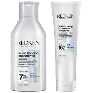 Redken Duo: Acidic Bonding Concentrate Shampoo 300ml & 5-Minute Liquid Hair Mask 250ml