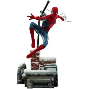Hot Toys 1:6 Scale Marvel Spider-Man: No Way Home Spider-Man New Red And Blue Suit Deluxe Edition Statue