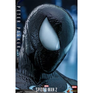 Hot Toys 1:6 Scale Marvel Spider-Man 2 Peter Parker Black Suit Statue