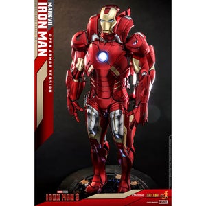 Hot Toys 1:6 Scale Marvel Iron Man 3 - Iron Man Mark VII Open Version Statue