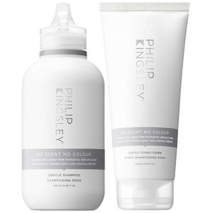 Philip Kingsley Duo: No Scent No Colour Shampoo 250ml & No Scent No Colour Gentle Conditioner 200ml