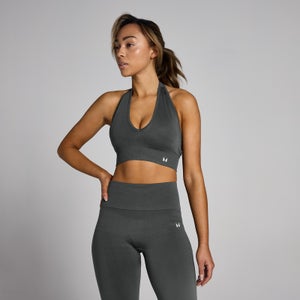 MP Dámská Tempo Seamless Halter Neck Podprsenka – Noční Šeď