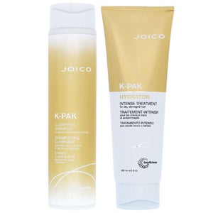 Joico Duo: K-Pak Clarifying Shampoo 300ml & K-Pak Intense Hydrator Treatment 250ml