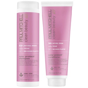 Paul Mitchell Duo: Clean Beauty Color Protect Shampoo 250ml & Conditioner 250ml