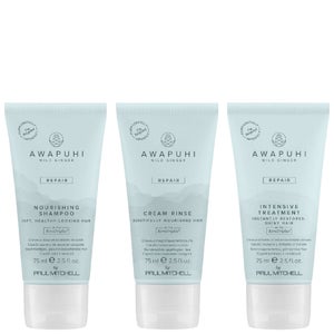 Paul Mitchell Bundles Trio: Awapuhi Wild Ginger Nourishing Shampoo 75ml, Cream Rinse 75ml & Intensive Treatment 75ml