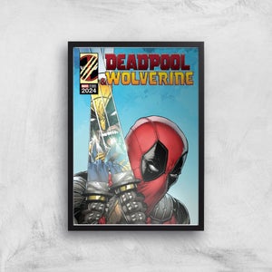 Deadpool & Wolverine Katanas Giclee Art Print
