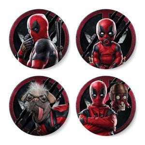 Deadpool & Wolverine We Are Round Coaster Set