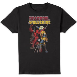 Deadpool & Wolverine Fight Unisex T-Shirt - Black
