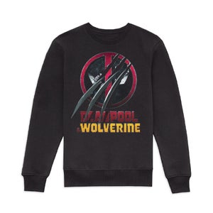 Deadpool & Wolverine Logo Slash Sweatshirt - Black