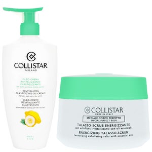 Collistar Bundles Duo: Energizing Talasso-Scrub 700g & Revitalizing Elasticizing Oil-Cream 400ml