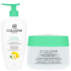 Collistar Duo: Energizing Talasso-Scrub 700g & Revitalizing Elasticizing Oil-Cream 400ml