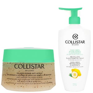 Collistar Duo: Anti-Water Talasso-Scrub 700g & Revitalizing Elasticizing Oil-Cream 400ml