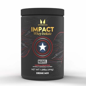 Myprotein Impact Whey Isolate x Marvel, Captain America, 17 Servings (USA)