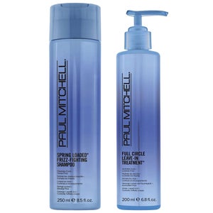 Paul Mitchell Duo: Curls Full Circle Leave-In Treatment 200ml & Spring Loaded Frizz-Fighting Shampoo 250ml