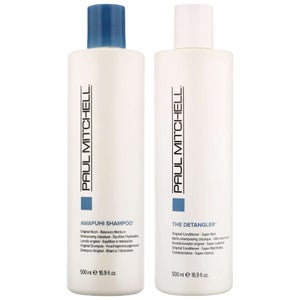 Paul Mitchell Duo: Original Awapuhi Shampoo 500ml & Original The Detangler 500ml