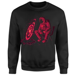 Threadless x IWOOT Cosmic Camping Sweatshirt - Black