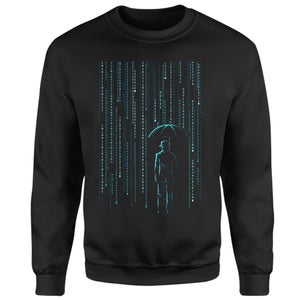 Threadless x IWOOT Digital Storm Sweatshirt - Black