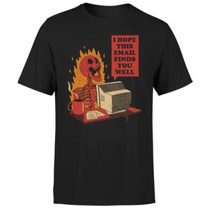 Threadless x IWOOT You Got Mail Men's T-Shirt - Black