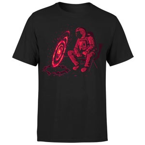 Threadless x IWOOT Cosmic Camping Men's T-Shirt - Black