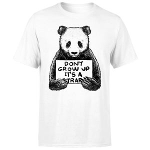 Threadless x IWOOT Don't Grow Up Its A Trap Men's T-Shirt - White