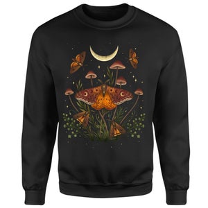 Threadless x IWOOT Autumn Light Underwing Sweatshirt - Black