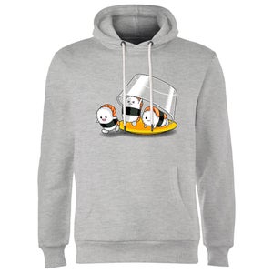 Threadless x IWOOT Sushi Escape Hoodie - Grey