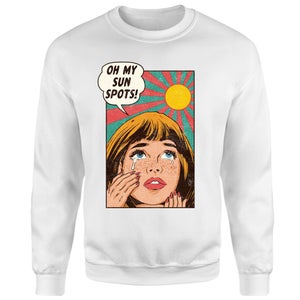 Threadless x IWOOT Oh My Sun Spots! Sweatshirt - White