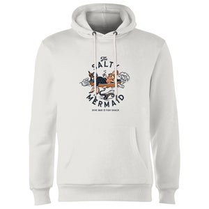 Threadless x IWOOT The Salty Mermaid Dive Bar & Fish Shack Hoodie - White