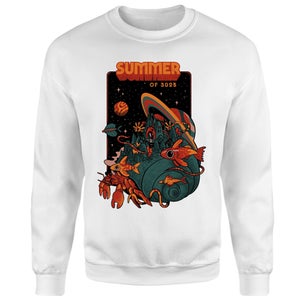 Threadless x IWOOT Summer Magic Of 3025 Sweatshirt - White