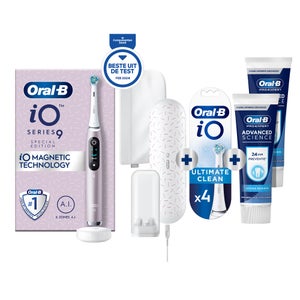 Oral-B iO 9 Special Edition Elektrische Tandenborstel Roze + 4 Opzetborstels + 2 Pro-Expert Tandpasta's