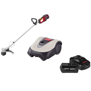 Miimo 40 Live Robot Lawn Mower with Wire and Pegs, Cordless Lawn trimmer + 2Ah Battery & Fast Charger