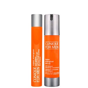 Clinique Duo: Mens Super Energizer Depuffing Eye Gel 15ml / 0.5 fl.oz. & Super Energizer SPF40 48ml / 1.6 fl.oz.