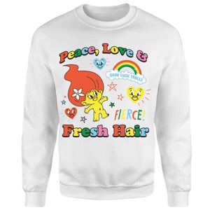 Trolls Fresh Hair Sweatshirt - White
