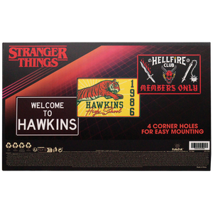 Stranger Things Set of 3 Tin Signs