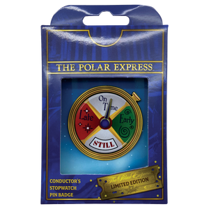 The Polar Express Conductor's Stopwatch Spinning Pin Badge