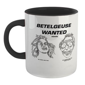 Beetlejuice Wanted Poster Mug - Black