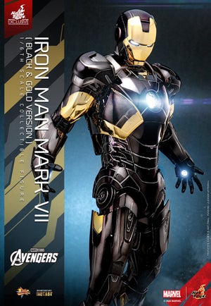 Hot Toys 1/6th Scale Iron Man Mark VII (Black & Gold Version) Limited Edition Statue