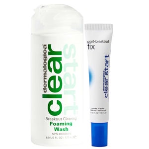 Dermalogica Duo: Dermalogica Clear Start™ Post-Breakout Fix 15ml & Breakout Clearing Foaming Wash 177ml